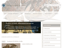 Tablet Screenshot of ordineavvocaticassino.it